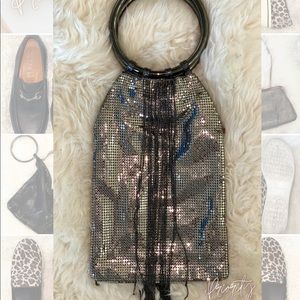 Whiting&Davis,silver Rush Fringe Ring Handle HB